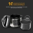 Panela Elétrica de Pressão Wap Preto e Inox 6L 220V WPPE1